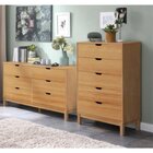 Cômoda De Madeira Maciça Com 5 Gavetas Acabamento Em Cera | C